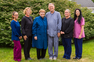 The Quiet Corner Dental team outside the Putnam Connecticut dental office